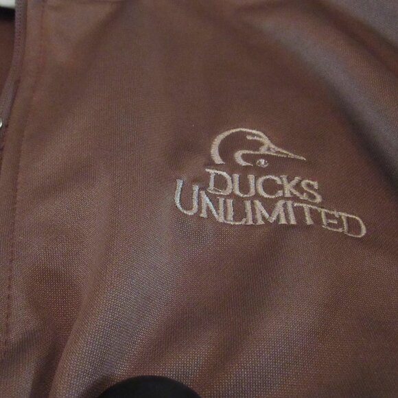Ducks Unlimited Brown Camouflage Quarter-Zip Size XL EUC - Picture 6 of 9